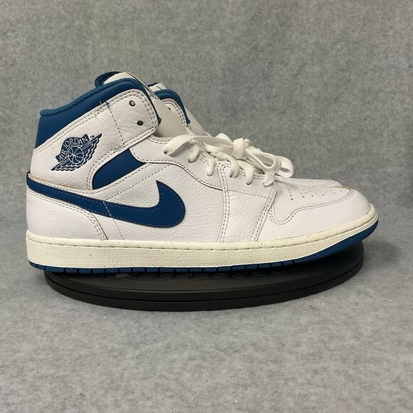 Jordan 1 Mid SE Industrial Blue White Men’s Size 9.5 FN5215-141 - Picture 1 of 6